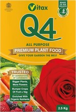 Q4 All-Purpose Fertiliser - Organic Granules (2.5 Kg) for Lush, Healthy Gardens