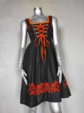 Trachten Discount Embroidered Octoberfest Dirndl Dress Size 36