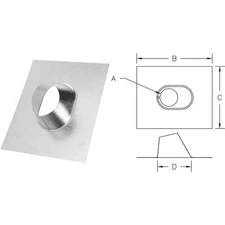 SELKIRK 6" Adj Roof Flashing