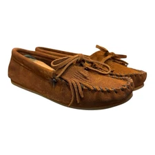 Minnetonka Women’s Kilty Softsole Moccasins Size 7 Brown Suede