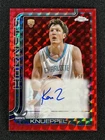 5/5 â1/1 2025-26 Topps Chrome Kon Knueppel Red Geometric Autograph Auto RC