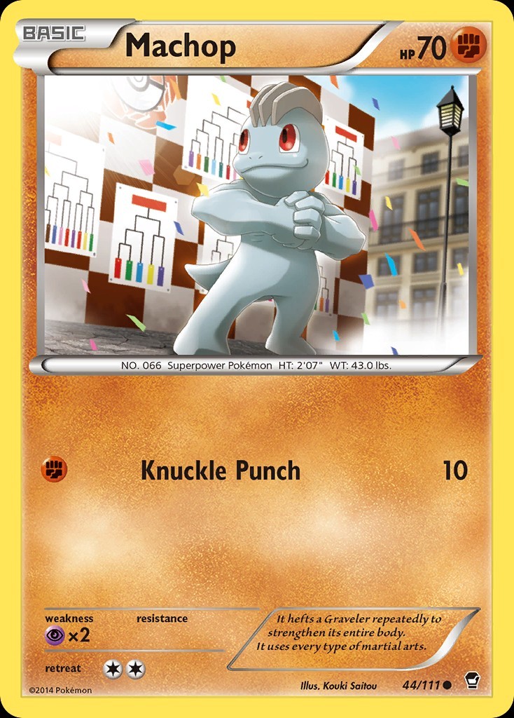 Machop 44/111 Common XY - Furious Fists Pokemon EN LP