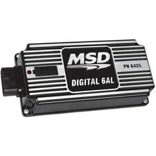 MSD 64253 Digital 6AL Ignition Control Box w Adjustable Rev-Limit Control, Black