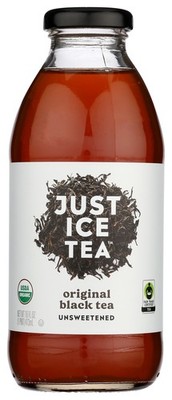 Just Ice Tea Original Black Unsweetened 16 Fl Oz Organic
