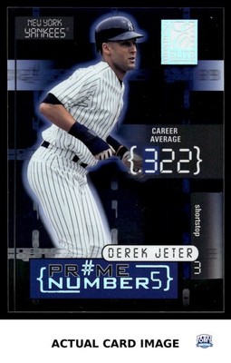 2001 Donruss Prime Numbers #PN-5A DEREK JETER New York Yankees HOF /300 NM
