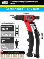 Rivet Nut Gun/pull Cap Gun/manual Pull Female Gun/auto Repair Tool Pull Gun