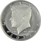 2021 S Kennedy Half Dollar Choice Proof .999 Silver 50c Coin