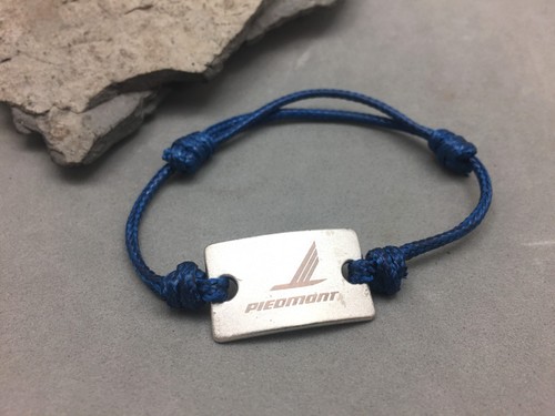 Piedmont Airlines Exceptional Aviators Bracelet Metal Adjustable Blue Cord