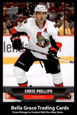 2013-14 Upper Deck Chris Phillips #404 Ottawa Senators NHL Hockey  