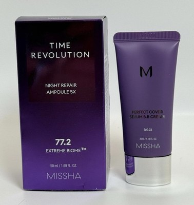 Skincare Set Night Repair 5X Serum 50ml + Missha BB Cream Bundle K-Beauty