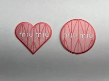 Embroidered Iron-on Designer Logo Fashion Clothing Patch (Set of 2)