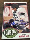 Dallas Cowboys BLAINE NYE Signed 4x6 Photo FOOTBALL AUTOGRAPH 1A