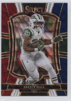 2025 Panini Select Premier Level Tri-Color Prizm /299 Breece Hall #175 v1x