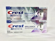 Set of 2 Crest 3D White Brilliance Vibrant Toothpaste - Peppermint - 4.6oz