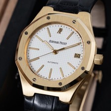 Audemars Piguet Royal Oak 36 mm oro giallo 18 carati automatico quadrante bianco ref. 14800BA