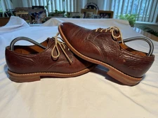 Allen Edmonds OAK STREET Leather Cap-Toe Derby 7.5 D Brown DISCONTINUED Dainite