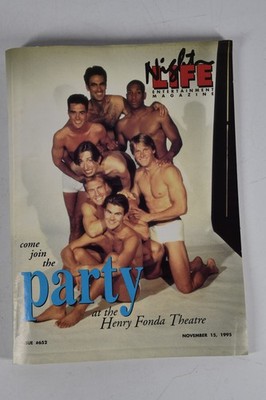 Vintage Night Life Entertainment Magazine Henry Fonda Theatre LA Gay Interest 95