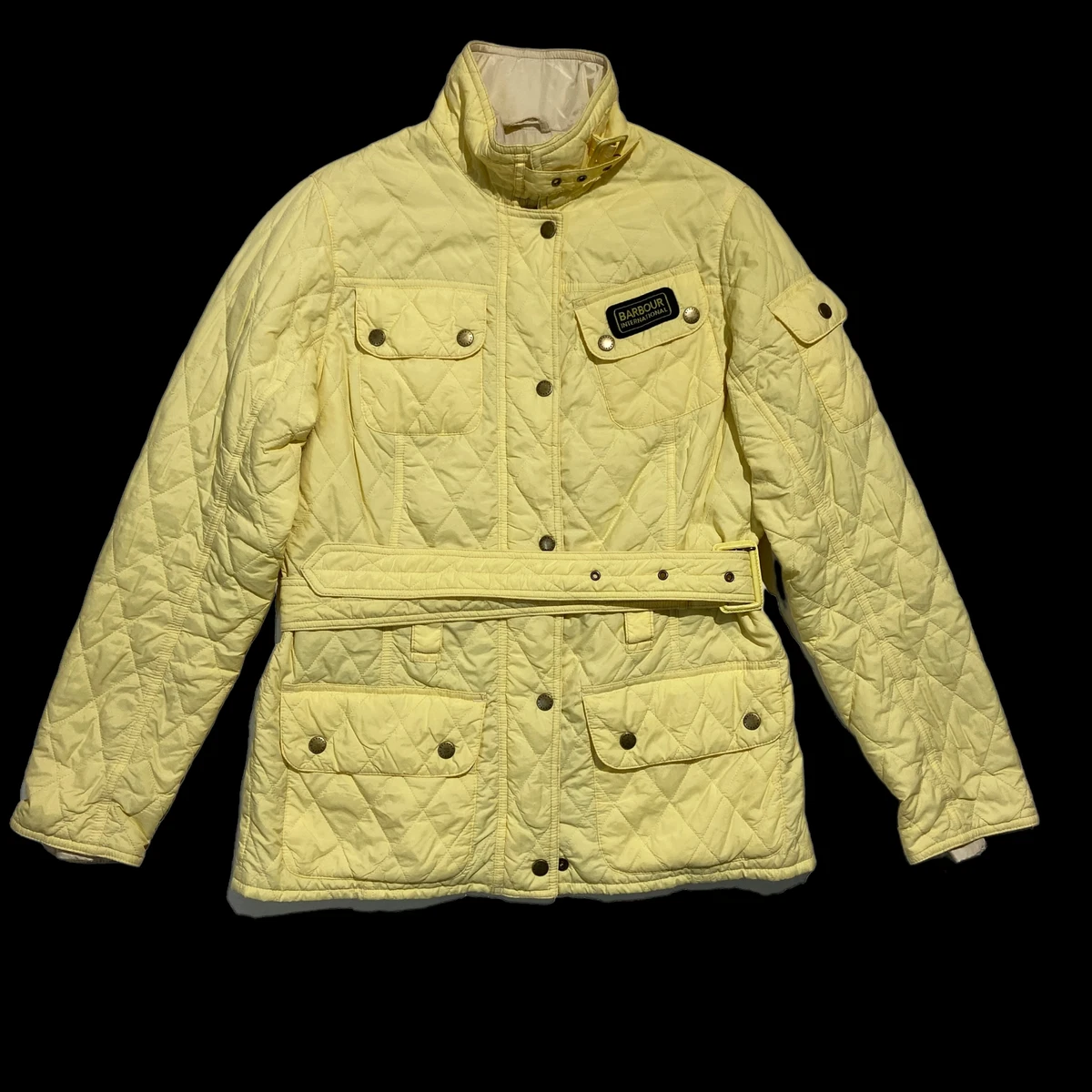 Barbour yellow jacket womens discount