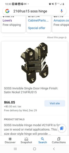 soss invisible hinges - Picture 4 of 7