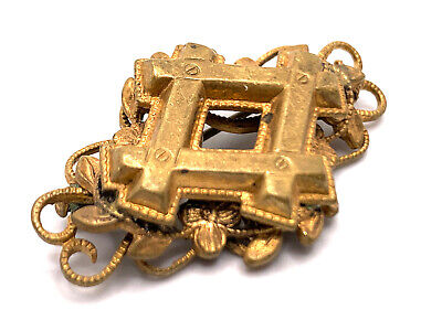 1880s Victorian Golf Filled Photo Brooch - VT 1880s Victorian Golf Filled Photo Brooch - VT