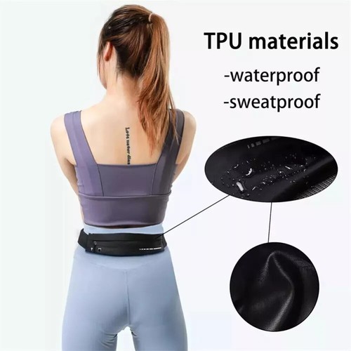 Slim Running Belt Fanny Pack for Women Men, Phone Holder Runners Pouch Waist Bel - Picture 5 of 14