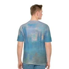 Claude Monet Houses of Parliament Famous Fine Art Graphic Men Tee T-Shirt Class