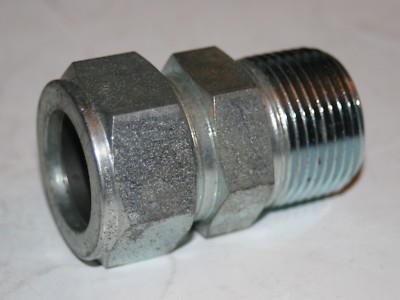 1'' Tube x 1'' MNPT Steel Male Connector Pipe Fitting  Hy-Lok CMC-16-8N-STEL
