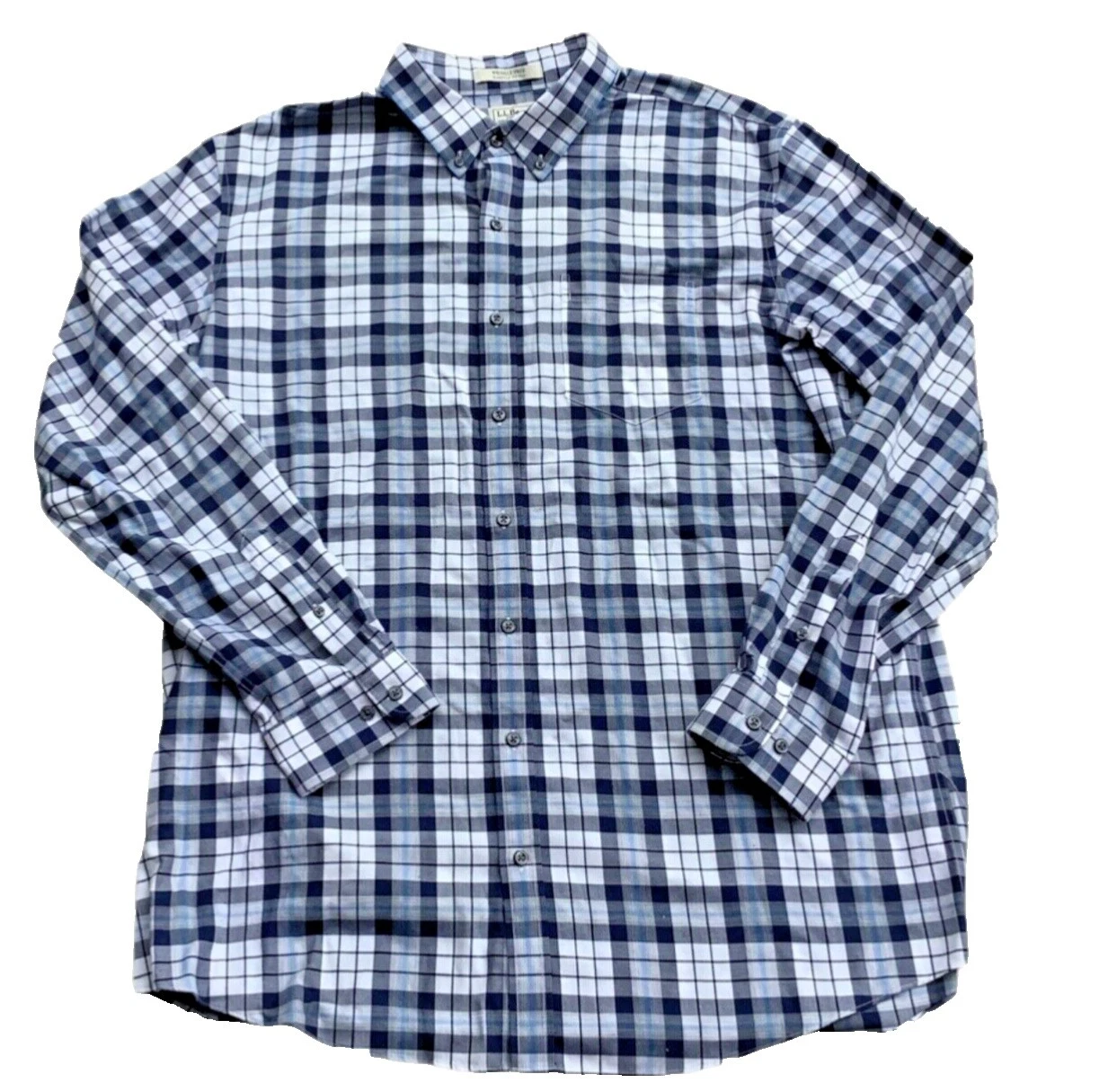 L.L. Bean 100% Cotton Regular Fit Dress Shirts for Men