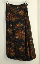 Bushwacker No Size 27"W S THE HUNT Rayon Challis Culotte Pants Skirt