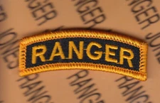 US Army RANGER school qualification ~2.25" tab patch m/e