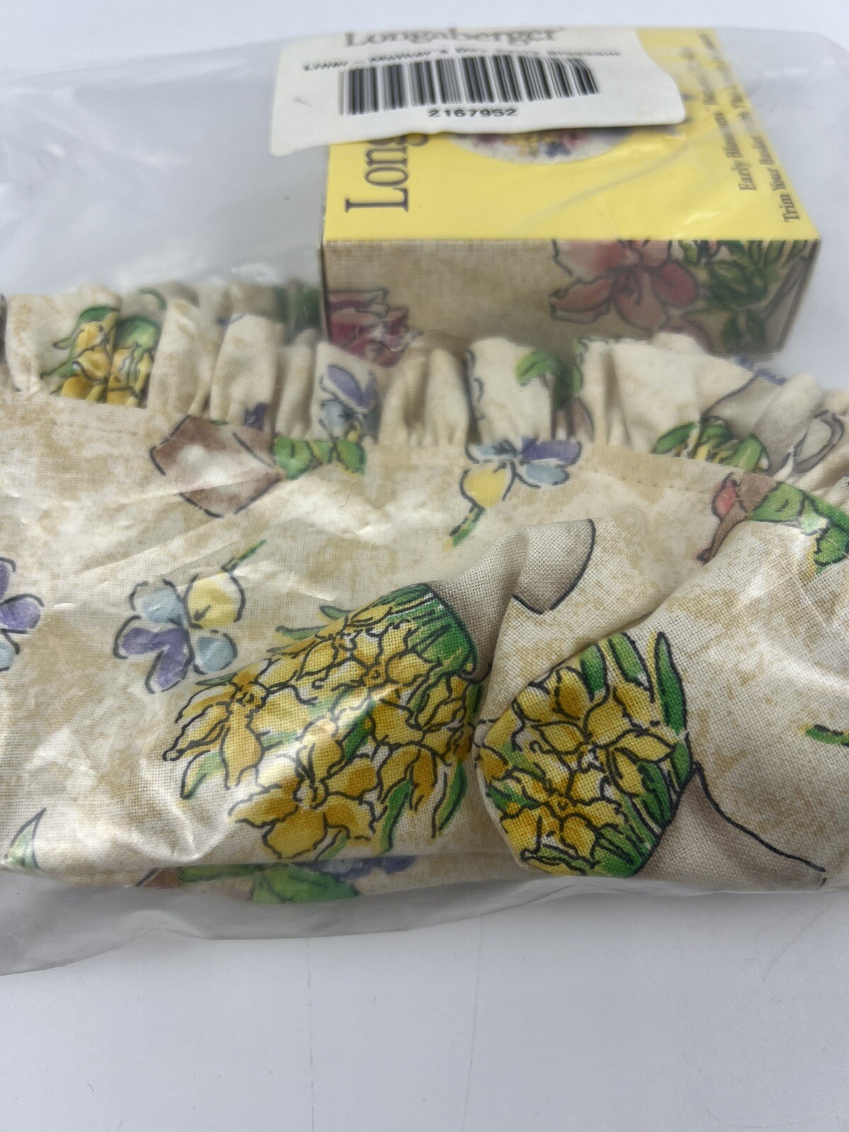 Longaberger LINER TIE-ON  ONLY for Mother's Day 2000 Early Blossoms Basket