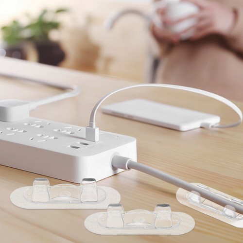 30 Pcs Cord Holders Wall Cord Clips Finisher Wire Clamp Wall Cable Clips Wire - Photo 4/11