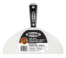 HYDE Black & Silver Carbon Steel Drywall Joint Knives w/ Hammerhead