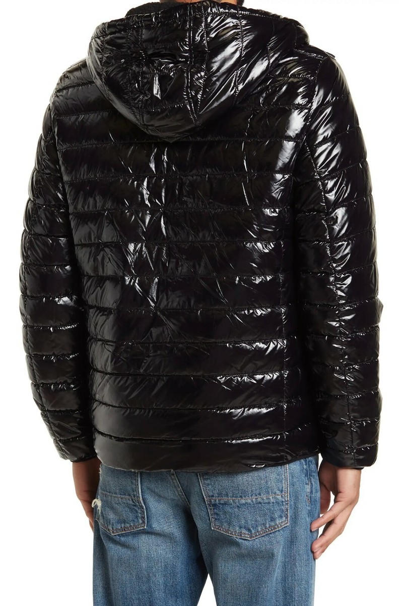 KENNETH COLE NWT $185 HOODED MIDWEIGHT QUILTED ZIP SHINY KENNETH COLE NWT $185 HOODED MIDWEIGHT QUILTED ZIP SHINY