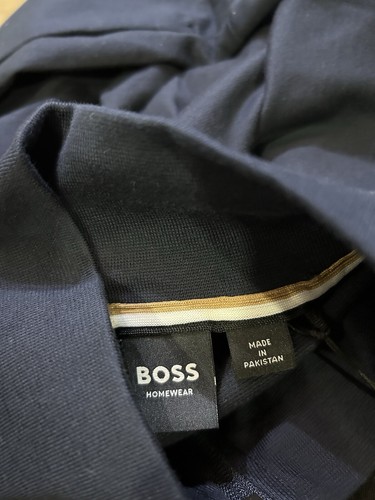 Gr. S - Hugo Boss Logo Cotton Zip Down Trainingsjacke - Navy - Bild 5 von 8