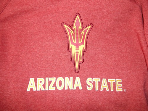 new w tags ARIZONA STATE SUN DEVILS red hoodie hooded sweatshirt men's 2XL ASU - Picture 6 of 9