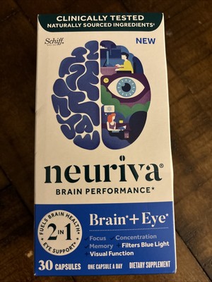 Neuriva Brain and Vision Supplement Tablet - 30 Capsules Exp 10/25