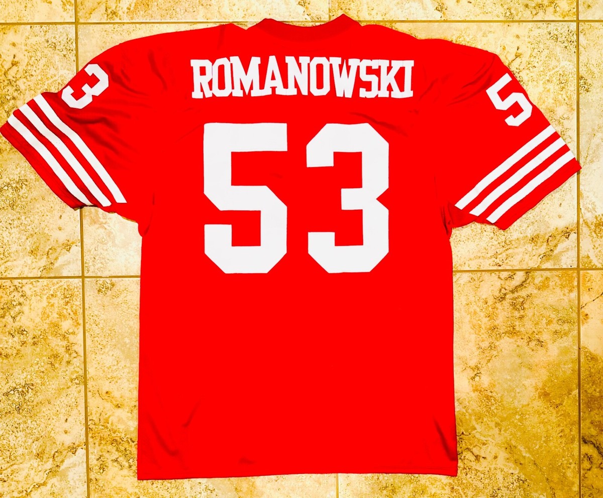 Authentic Bill Romanowski San Francisco 49ers Jersey Size 54 XXL