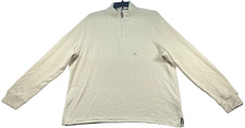 Club Room Sweater Mens size XXL Ivory Cream 1/4 zip Business Casual New