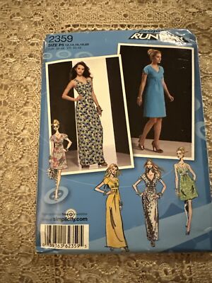 simplicity project runway dress patterns Simplicity 2146 Project Runway Dress Pattern, Above Knee, Size 12-20 UNCUT