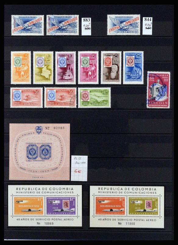 COLOMBIA-SS SHEETS-BOBS-MORE-OLDER-NICE SELECTION-MNH-M-U-F-VF