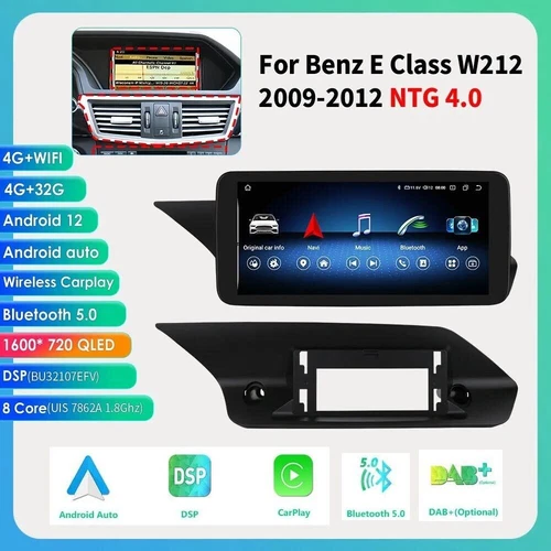 10.25inch Car Stereo Radio GPS Carplay For Mercedes Benz E Class W212 2010-2012 - Bild 3 von 21