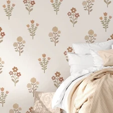 Little Garden Flower Stencil Kit - Wall Stencil Floral - Reusable Craft Stencil