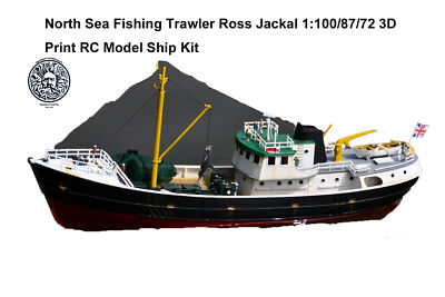North Sea Fishing Trawler Ross Jackal 1:100/87/72 3D Print RC