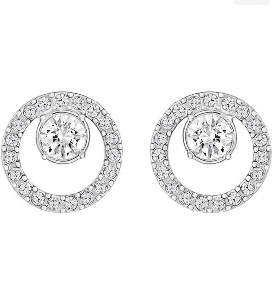 Swarovski Creativity Circle Small Pierced Earrings - 5201707 | eBay