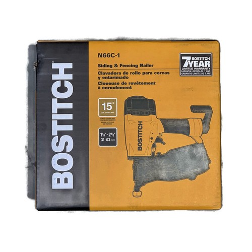 BOSTITCH N66C1 1 1/4" to 2 1/2" Coil Siding Fencing Air Nailer Nail