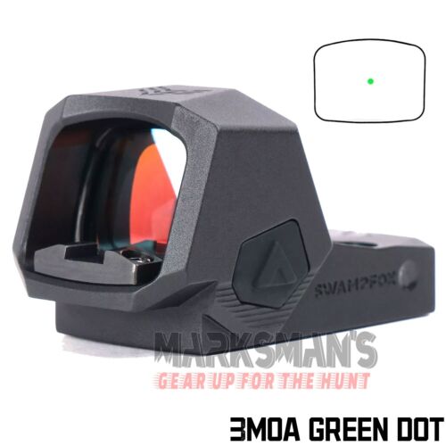 Swampfox Sentinel II 2 1x20mm 3MOA Green Dot RMSc Footprint Back Up Sight