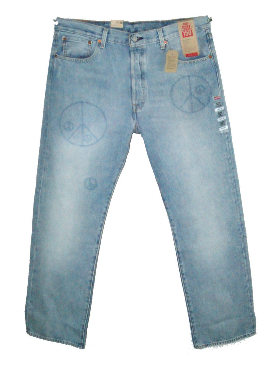 $89 LEVI'S 501 150 ANNIVERSARY EDITION PEACE STONEWASH WATER $89 LEVI'S 501 150 ANNIVERSARY EDITION PEACE STONEWASH WATER