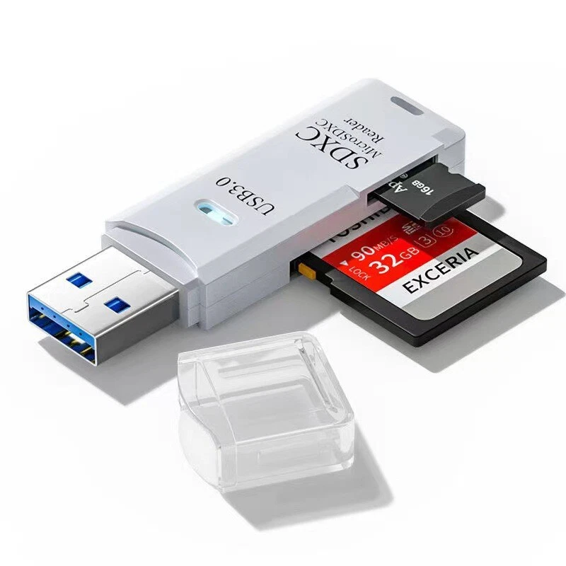 Leitor de cartão SD USB3.0 para PC cartão micro SD para adaptador USB para câmera MemoryC Lote - Imagem 3 de 4