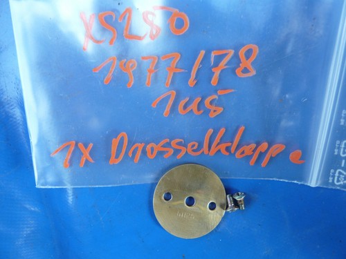 Yamaha  XS 250 OHC Vergaser Typ 1U5  1x Drosselklappe Klappe Valve Carburetor
